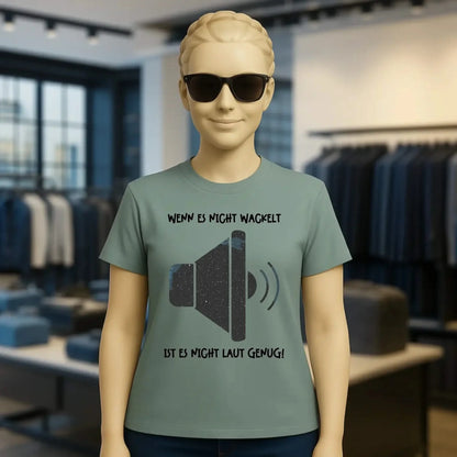 Echte Sternkarte als Lautsprecher + Text • Musik • Ladies Premium T-Shirt XS-2XL aus Bio-Baumwolle für Damen • Exklusivdesign • personalisiert