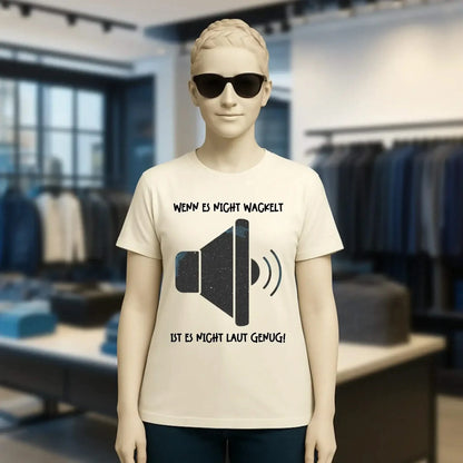 Echte Sternkarte als Lautsprecher + Text • Musik • Ladies Premium T-Shirt XS-2XL aus Bio-Baumwolle für Damen • Exklusivdesign • personalisiert