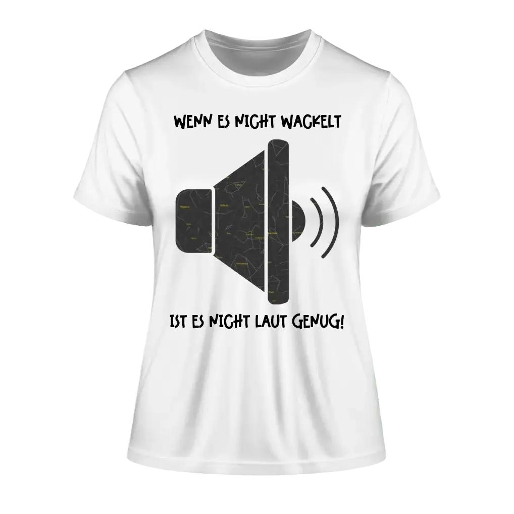 Echte Sternkarte als Lautsprecher + Text • Musik • Ladies Premium T-Shirt XS-2XL aus Bio-Baumwolle für Damen • Exklusivdesign • personalisiert
