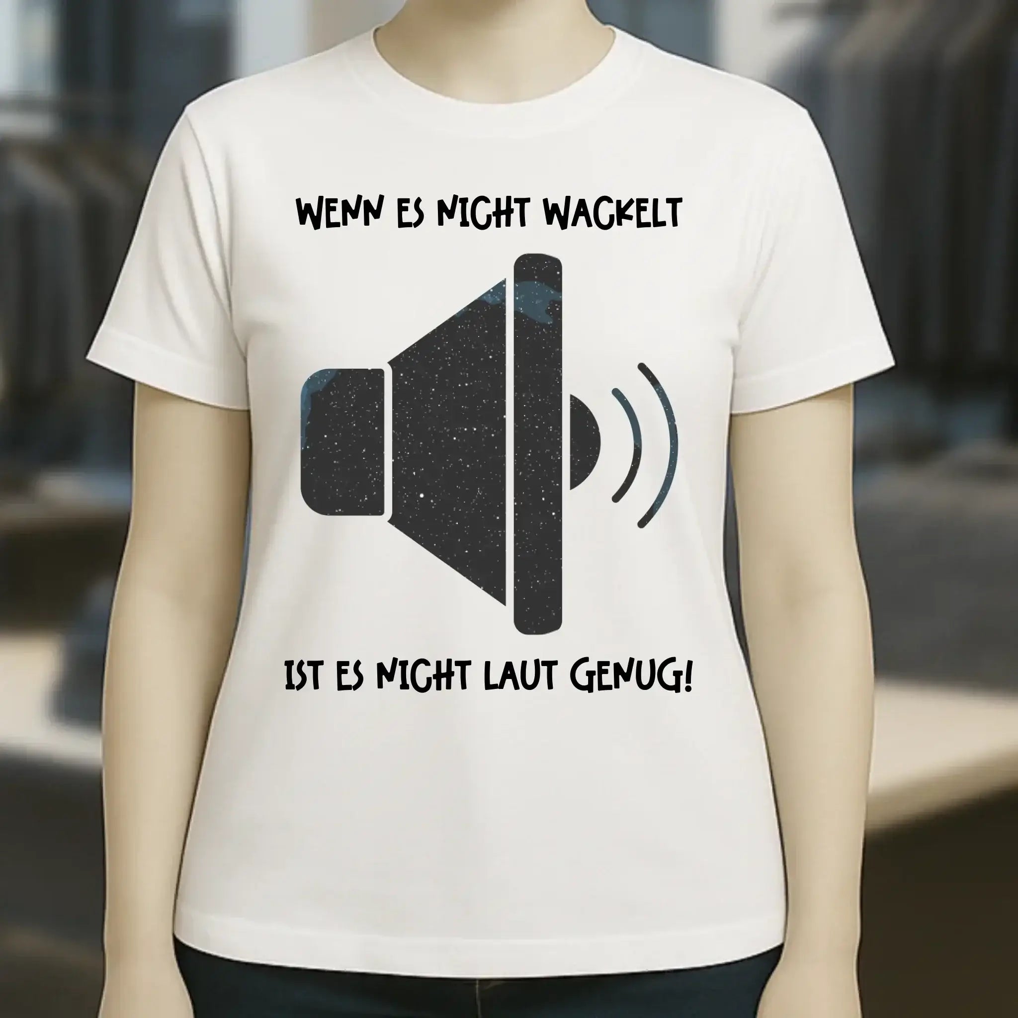 Echte Sternkarte als Lautsprecher + Text • Musik • Ladies Premium T-Shirt XS-2XL aus Bio-Baumwolle für Damen • Exklusivdesign • personalisiert