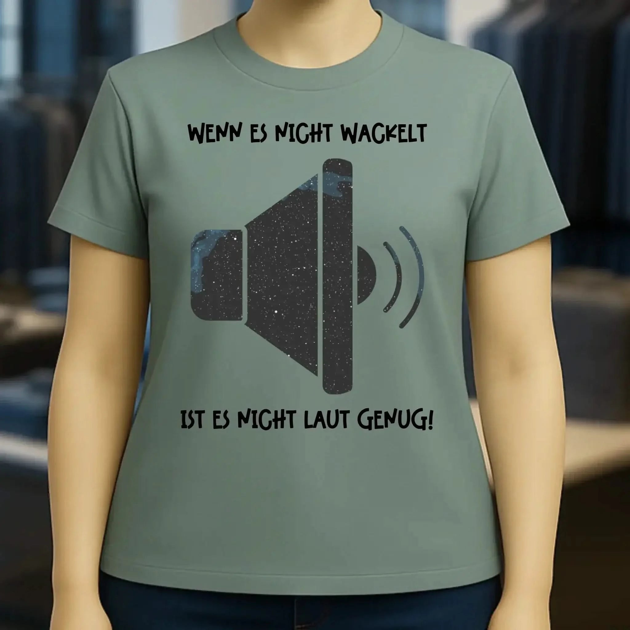 Echte Sternkarte als Lautsprecher + Text • Musik • Ladies Premium T-Shirt XS-2XL aus Bio-Baumwolle für Damen • Exklusivdesign • personalisiert