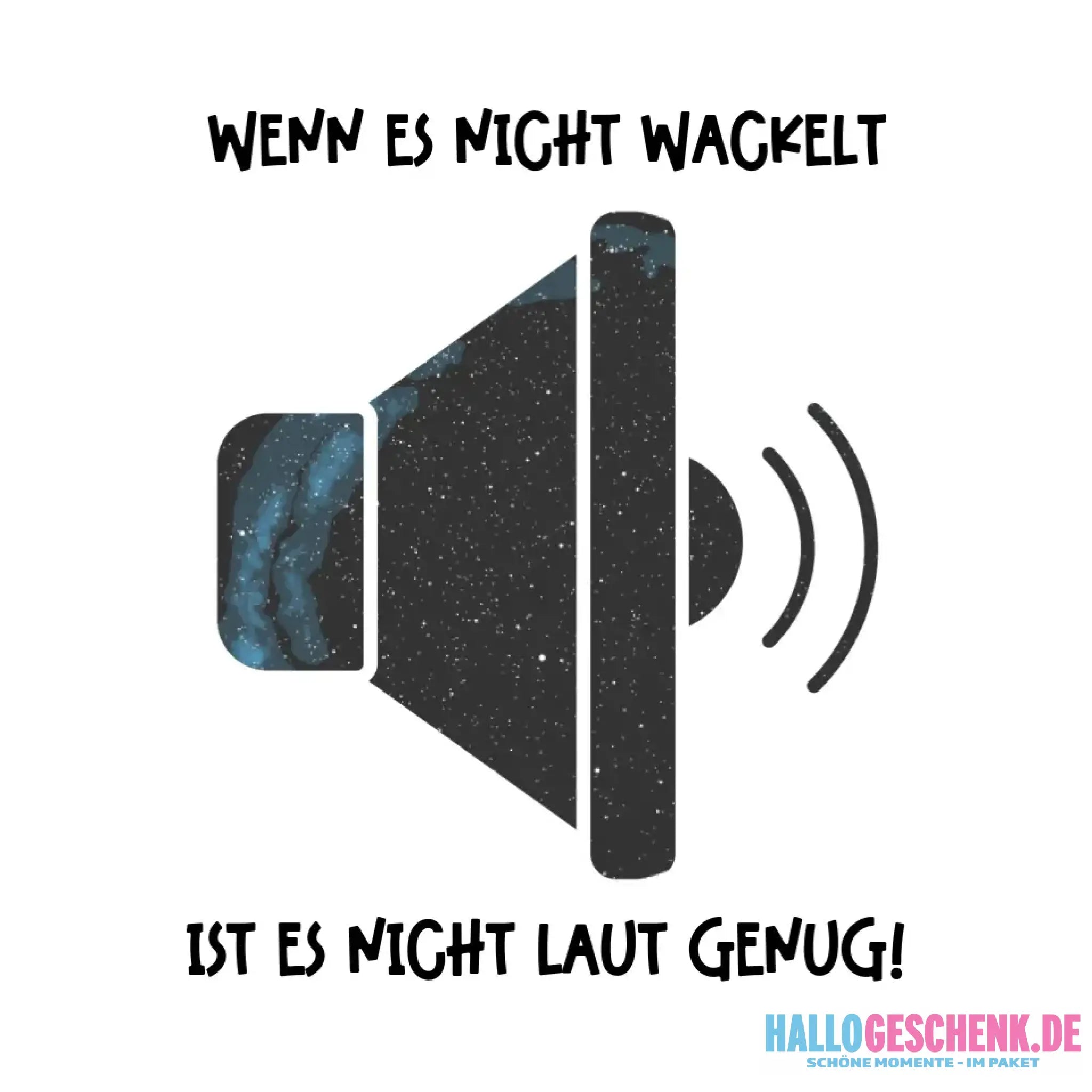 Echte Sternkarte als Lautsprecher + Text • Musik • STICKER 20x20cm (Aufkleber) • personalisiert - White / OneSize