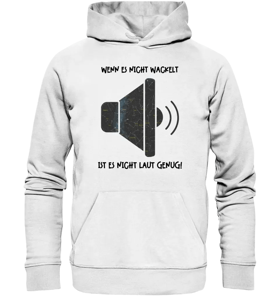 Echte Sternkarte als Lautsprecher + Text • Musik • Unisex Premium Hoodie XS - 5XL aus Bio - Baumwolle für Damen & Herren • Exklusivdesign • personalisiert von HalloGeschenk.de