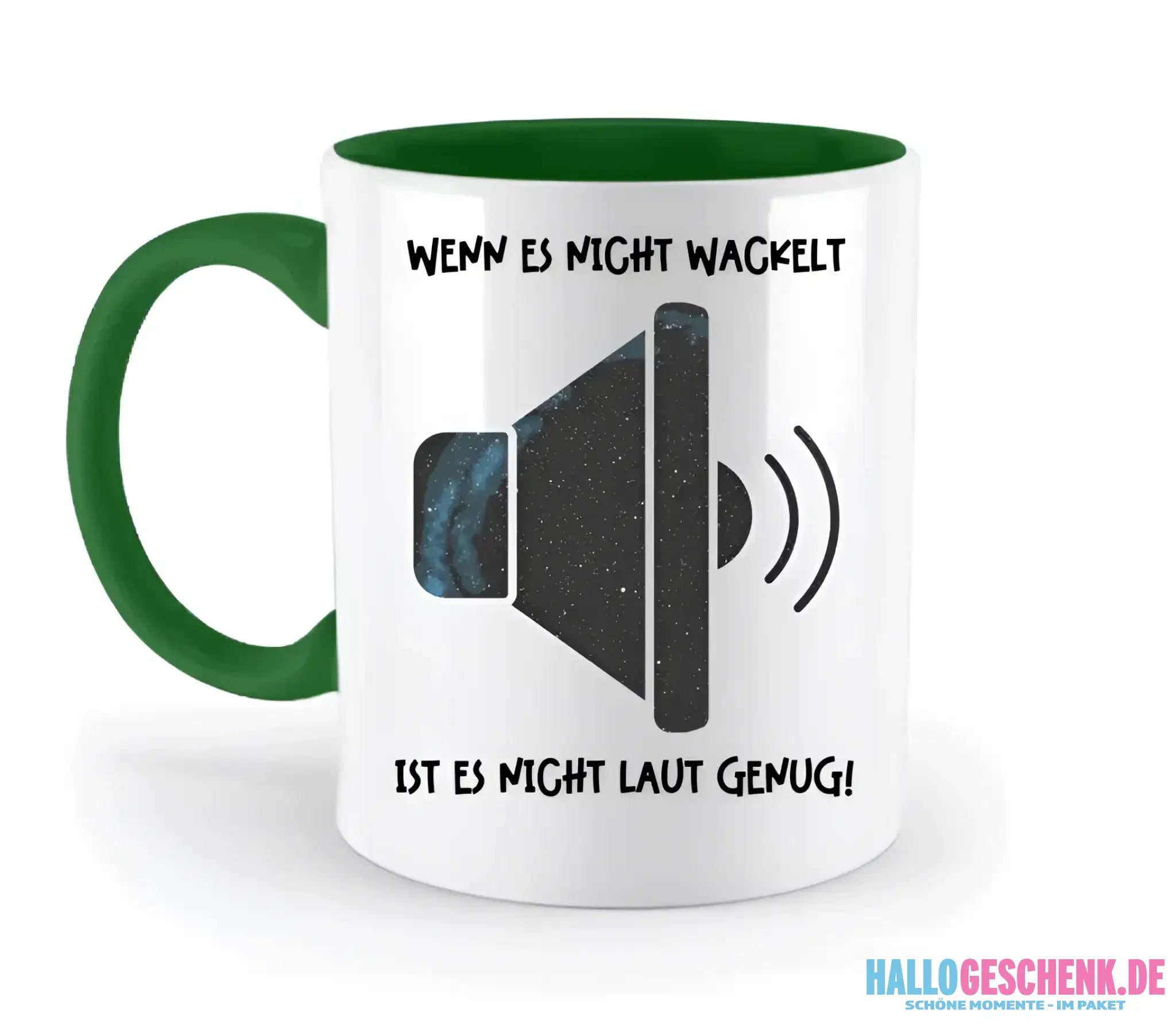 Echte Sternkarte als Lautsprecher + Text • Musik • zweifarbige Tasse • Exklusivdesign • personalisiert - zweifarbige