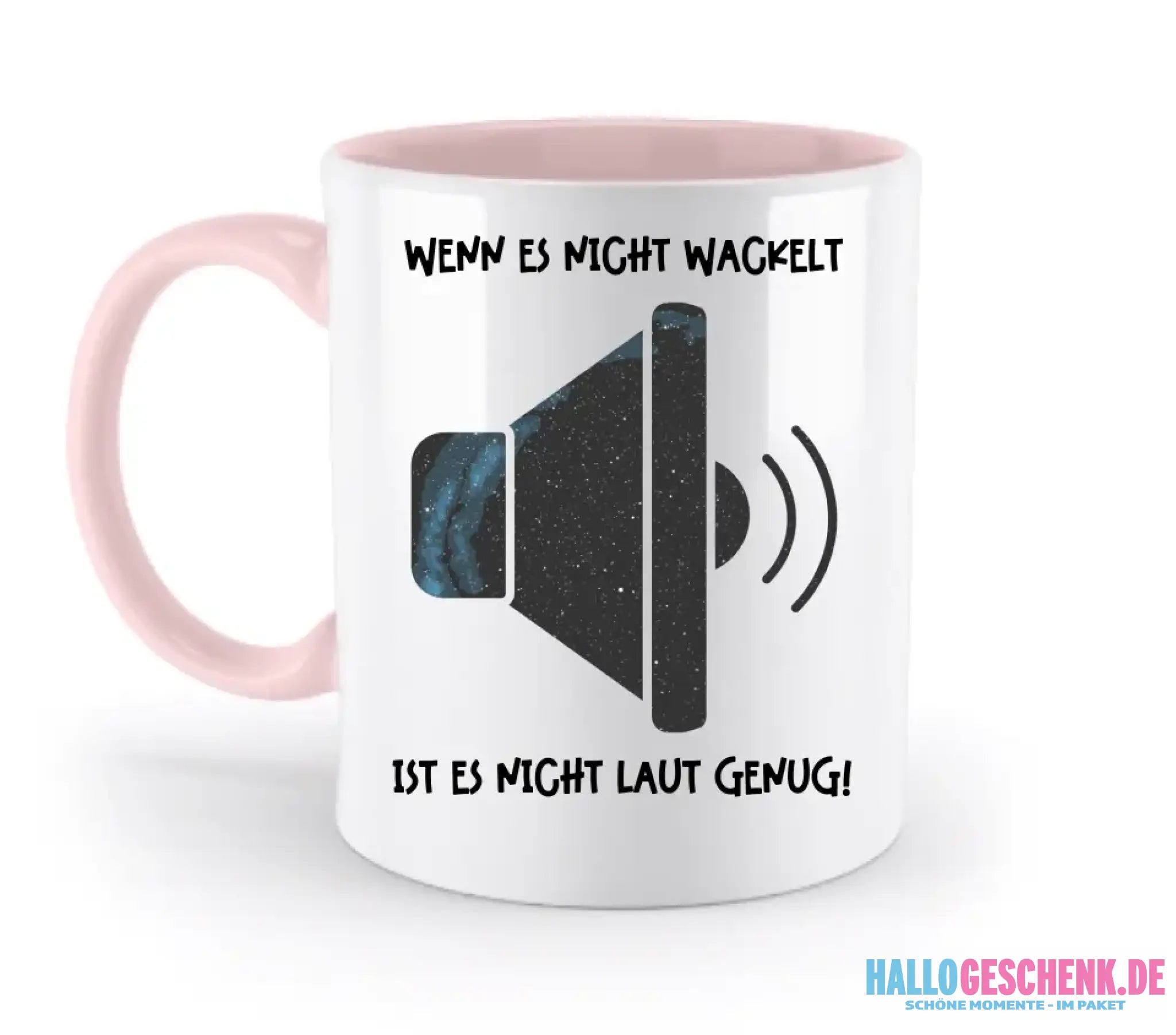 Echte Sternkarte als Lautsprecher + Text • Musik • zweifarbige Tasse • Exklusivdesign • personalisiert - zweifarbige