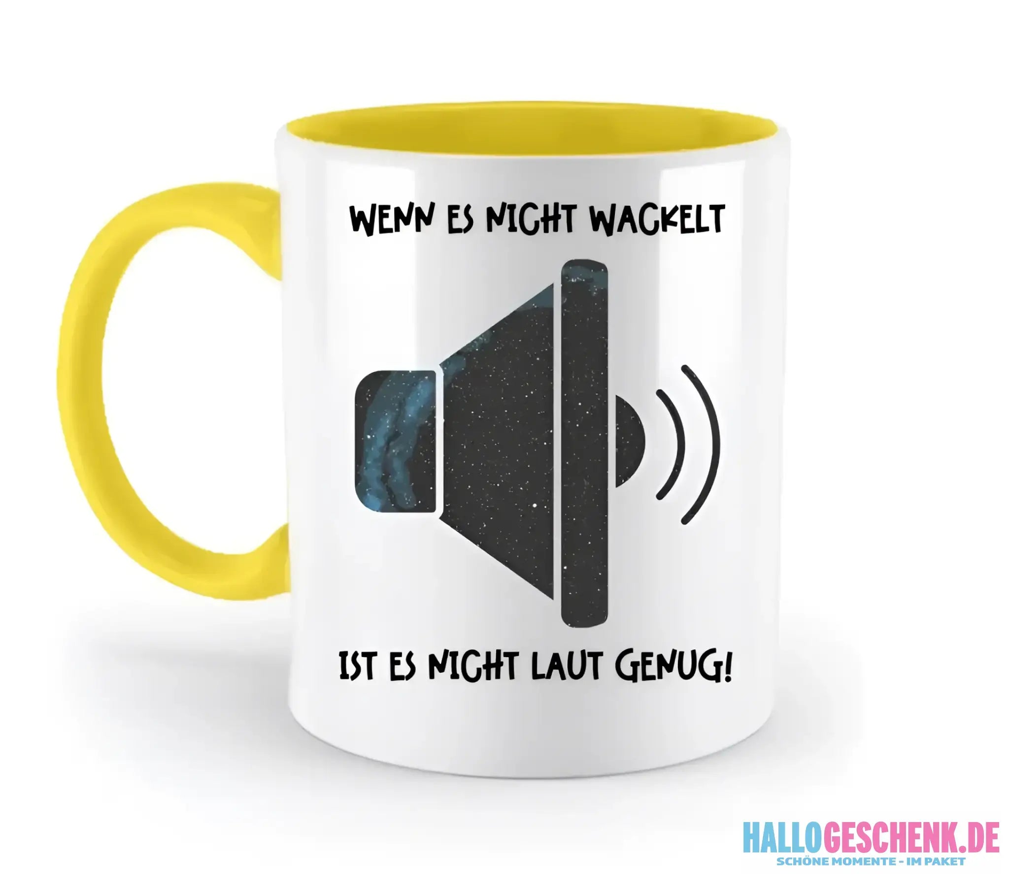 Echte Sternkarte als Lautsprecher + Text • Musik • zweifarbige Tasse • Exklusivdesign • personalisiert - zweifarbige