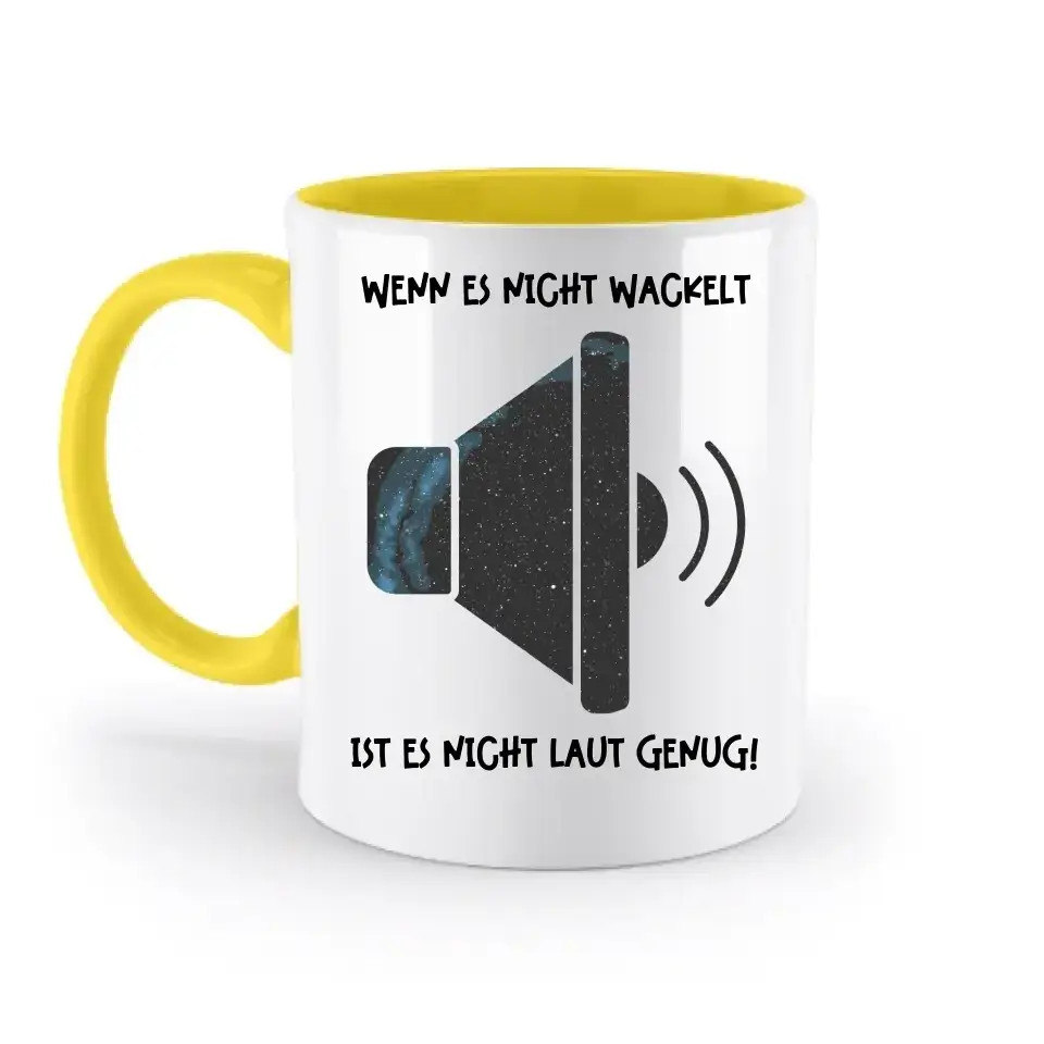 Echte Sternkarte als Lautsprecher + Text • Musik • zweifarbige Tasse • Exklusivdesign • personalisiert
