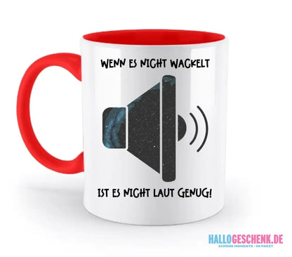 Echte Sternkarte als Lautsprecher + Text • Musik • zweifarbige Tasse • Exklusivdesign • personalisiert - zweifarbige