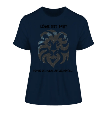 Echte Sternkarte als Löwe + Text • Ladies Premium T-Shirt XS - 2XL aus Bio - Baumwolle für Damen • Exklusivdesign • personalisiert von HalloGeschenk.de