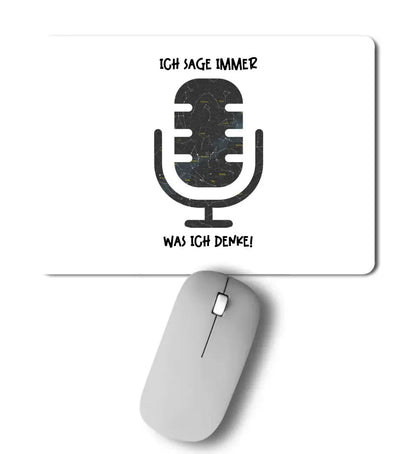 Echte Sternkarte als Mikrofon + Text • Mousepad • Exklusivdesign • personalisiert von HalloGeschenk.de