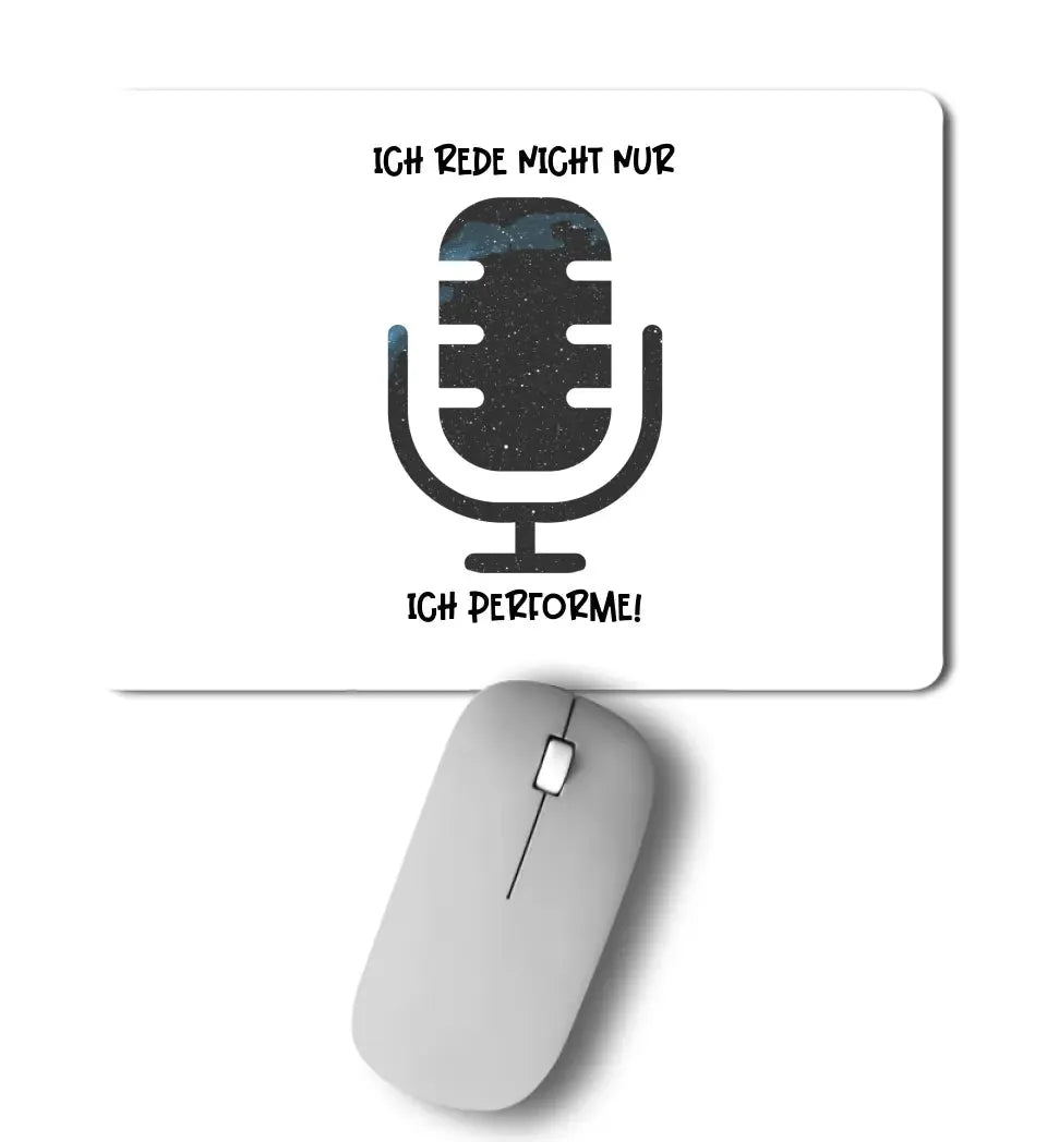 Echte Sternkarte als Mikrofon + Text • Mousepad • Exklusivdesign • personalisiert von HalloGeschenk.de