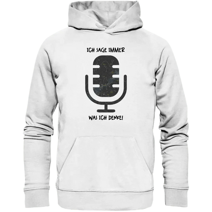 Echte Sternkarte als Mikrofon + Text • Unisex Premium Hoodie XS-5XL aus Bio-Baumwolle für Damen & Herren • Exklusivdesign • personalisiert