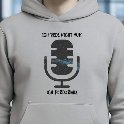 Echte Sternkarte als Mikrofon + Text • Unisex Premium Hoodie XS-5XL aus Bio-Baumwolle für Damen & Herren • Exklusivdesign • personalisiert