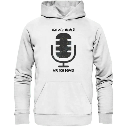 Echte Sternkarte als Mikrofon + Text • Unisex Premium Hoodie XS-5XL aus Bio-Baumwolle für Damen & Herren • Exklusivdesign • personalisiert