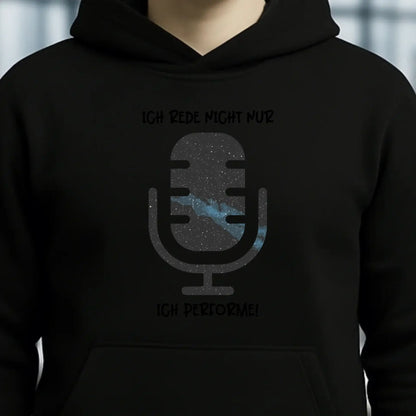 Echte Sternkarte als Mikrofon + Text • Unisex Premium Hoodie XS-5XL aus Bio-Baumwolle für Damen & Herren • Exklusivdesign • personalisiert