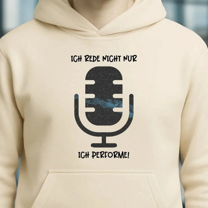 Echte Sternkarte als Mikrofon + Text • Unisex Premium Hoodie XS-5XL aus Bio-Baumwolle für Damen & Herren • Exklusivdesign • personalisiert