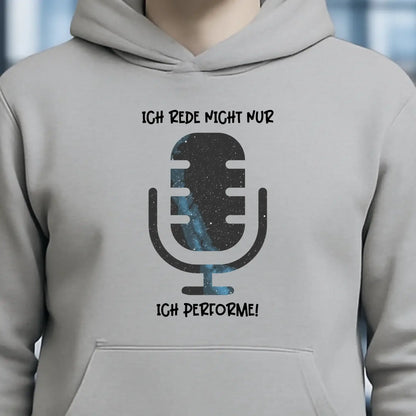 Echte Sternkarte als Mikrofon + Text • Unisex Premium Hoodie XS-5XL aus Bio-Baumwolle für Damen & Herren • Exklusivdesign • personalisiert