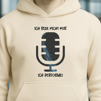Echte Sternkarte als Mikrofon + Text • Unisex Premium Hoodie XS-5XL aus Bio-Baumwolle für Damen & Herren • Exklusivdesign • personalisiert