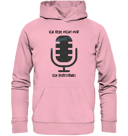 Echte Sternkarte als Mikrofon + Text • Unisex Premium Hoodie XS - 5XL aus Bio - Baumwolle für Damen & Herren • Exklusivdesign • personalisiert von HalloGeschenk.de