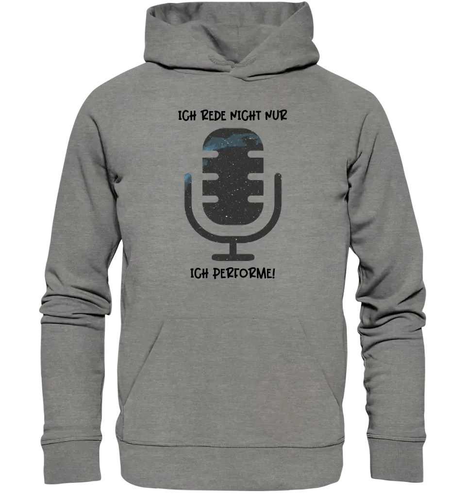 Echte Sternkarte als Mikrofon + Text • Unisex Premium Hoodie XS - 5XL aus Bio - Baumwolle für Damen & Herren • Exklusivdesign • personalisiert von HalloGeschenk.de