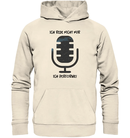 Echte Sternkarte als Mikrofon + Text • Unisex Premium Hoodie XS - 5XL aus Bio - Baumwolle für Damen & Herren • Exklusivdesign • personalisiert von HalloGeschenk.de