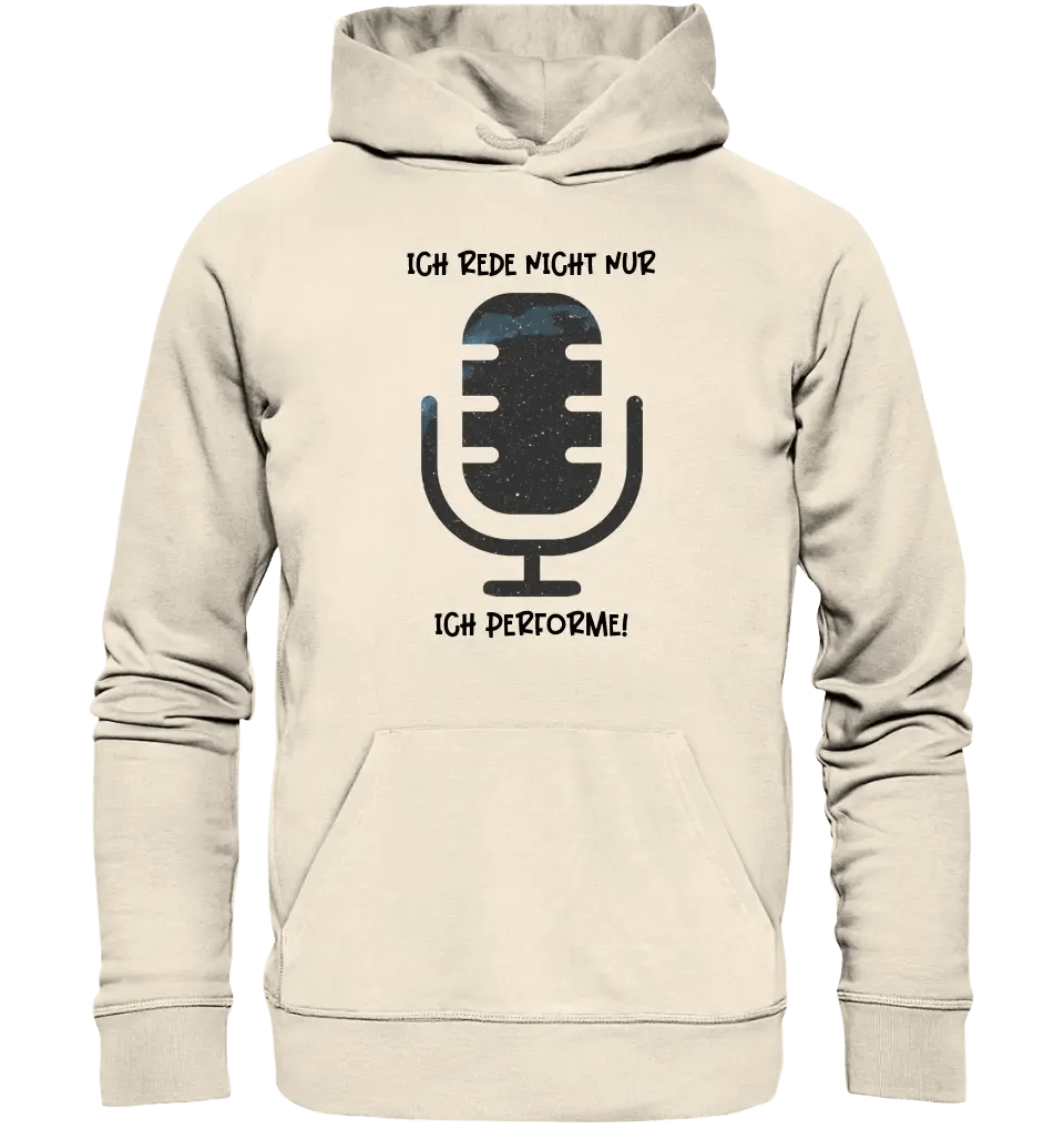 Echte Sternkarte als Mikrofon + Text • Unisex Premium Hoodie XS - 5XL aus Bio - Baumwolle für Damen & Herren • Exklusivdesign • personalisiert von HalloGeschenk.de