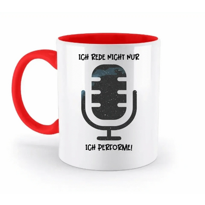 Echte Sternkarte als Mikrofon + Text • zweifarbige Tasse • Exklusivdesign • personalisiert