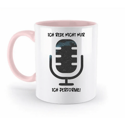 Echte Sternkarte als Mikrofon + Text • zweifarbige Tasse • Exklusivdesign • personalisiert