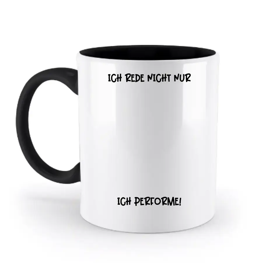 Echte Sternkarte als Mikrofon + Text • zweifarbige Tasse • Exklusivdesign • personalisiert