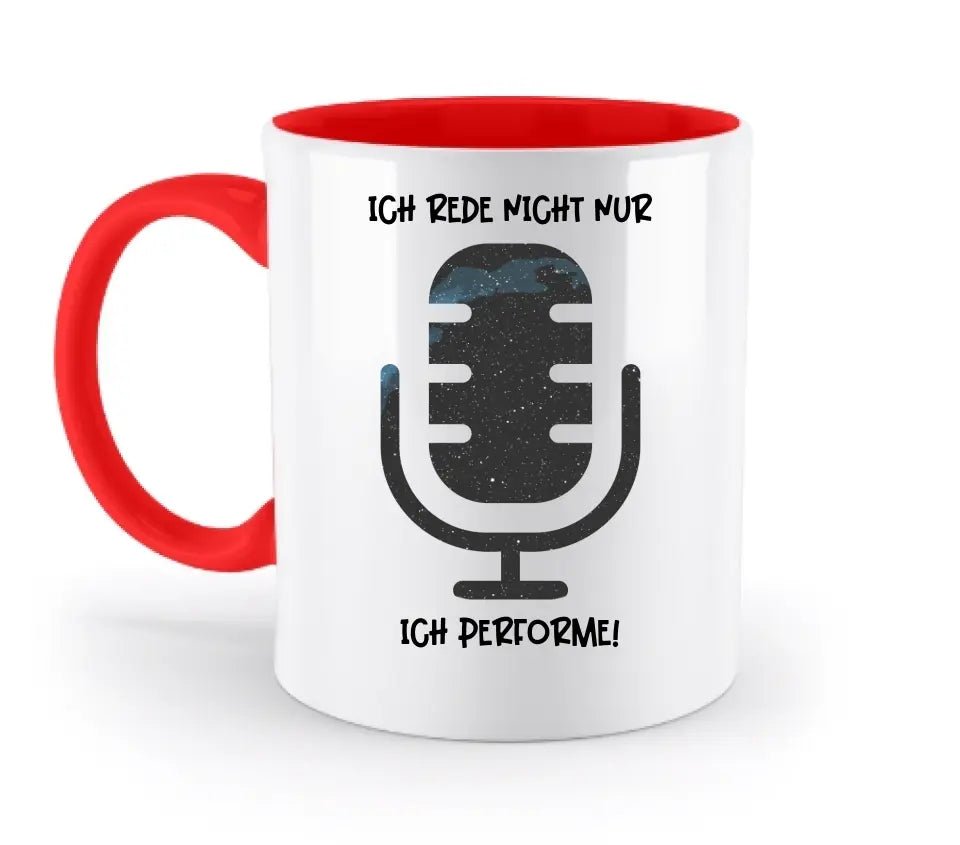 Echte Sternkarte als Mikrofon + Text • zweifarbige Tasse • Exklusivdesign • personalisiert von HalloGeschenk.de