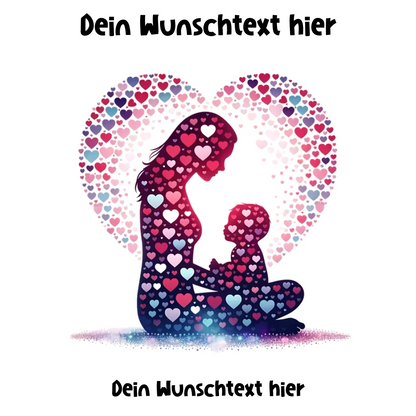 Mutter und Kind (17 Motive) • mehrere Artikel • ’Statement-Collection’ • Wunschtext • Mein Motiv • Beste Mama