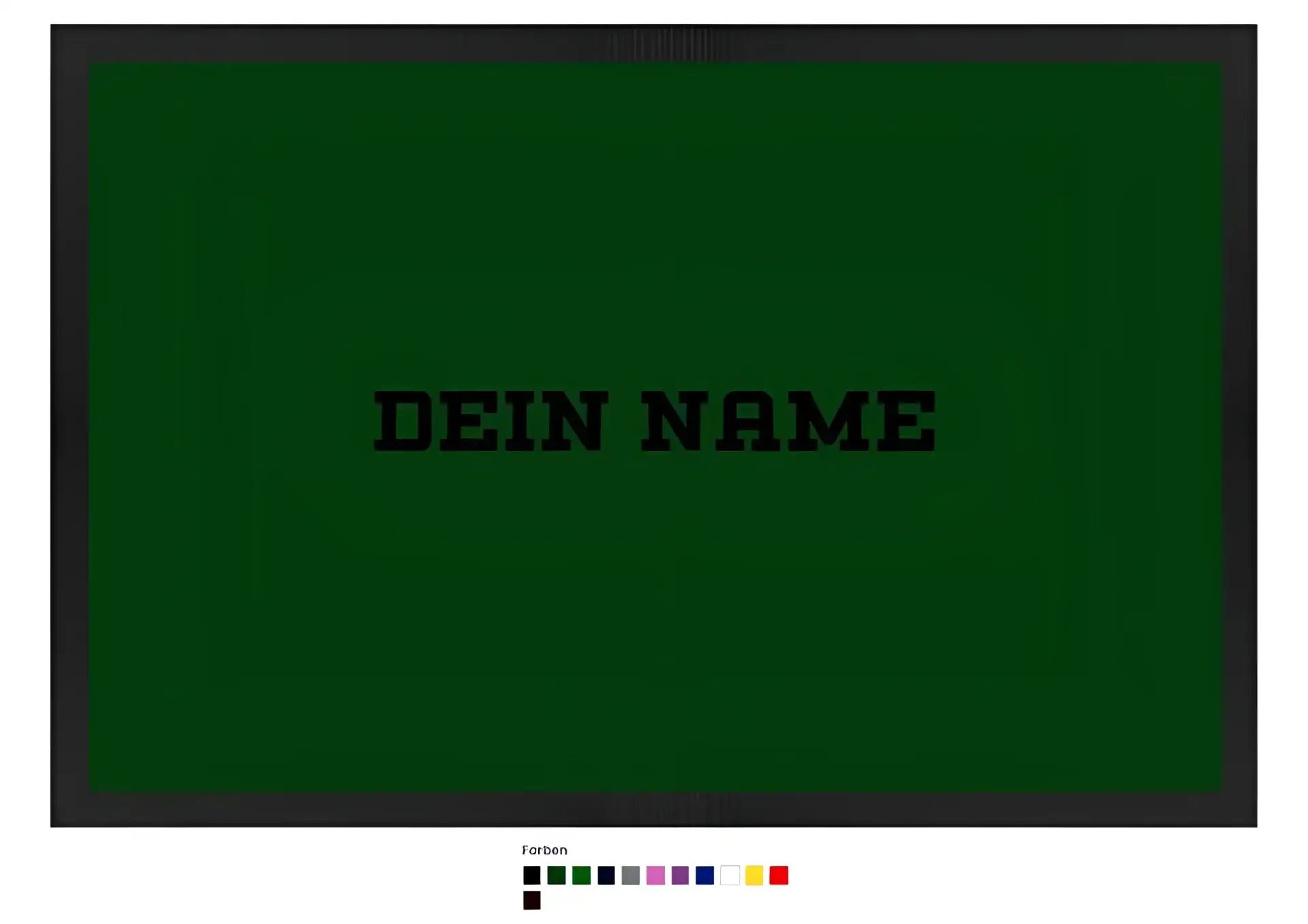 Einfacher Name • Fußmatte • Exklusivdesign • personalisiert