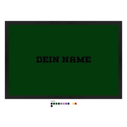 Einfacher Name • Fußmatte • Exklusivdesign • personalisiert