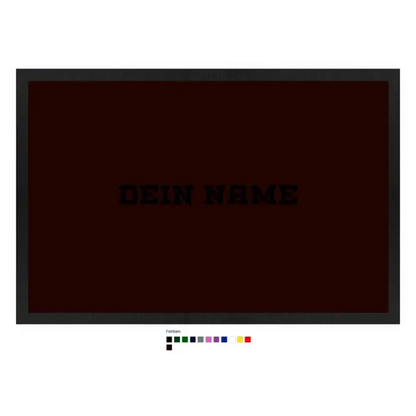 Einfacher Name • Fußmatte • Exklusivdesign • personalisiert
