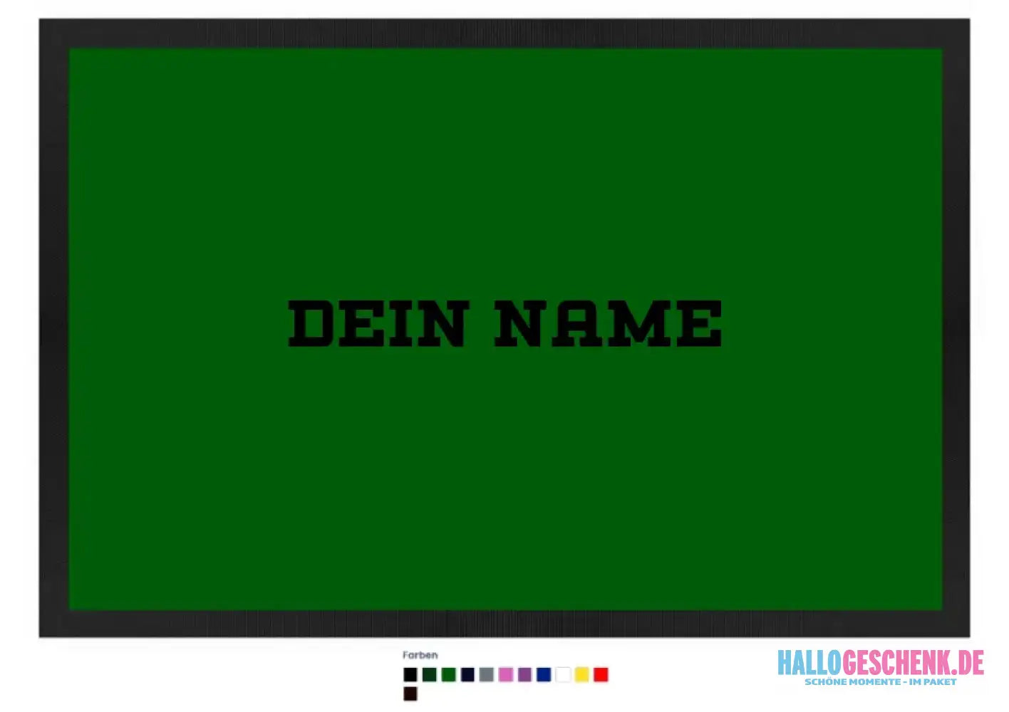 Einfacher Name • Fußmatte • Exklusivdesign • personalisiert