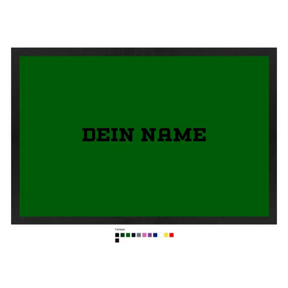Einfacher Name • Fußmatte • Exklusivdesign • personalisiert