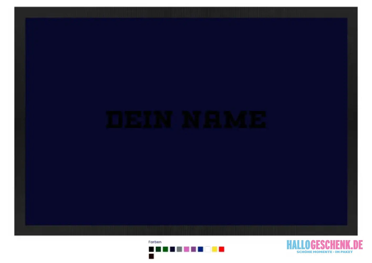 Einfacher Name • Fußmatte • Exklusivdesign • personalisiert