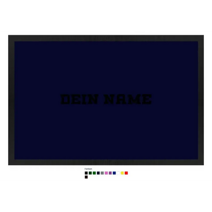 Einfacher Name • Fußmatte • Exklusivdesign • personalisiert