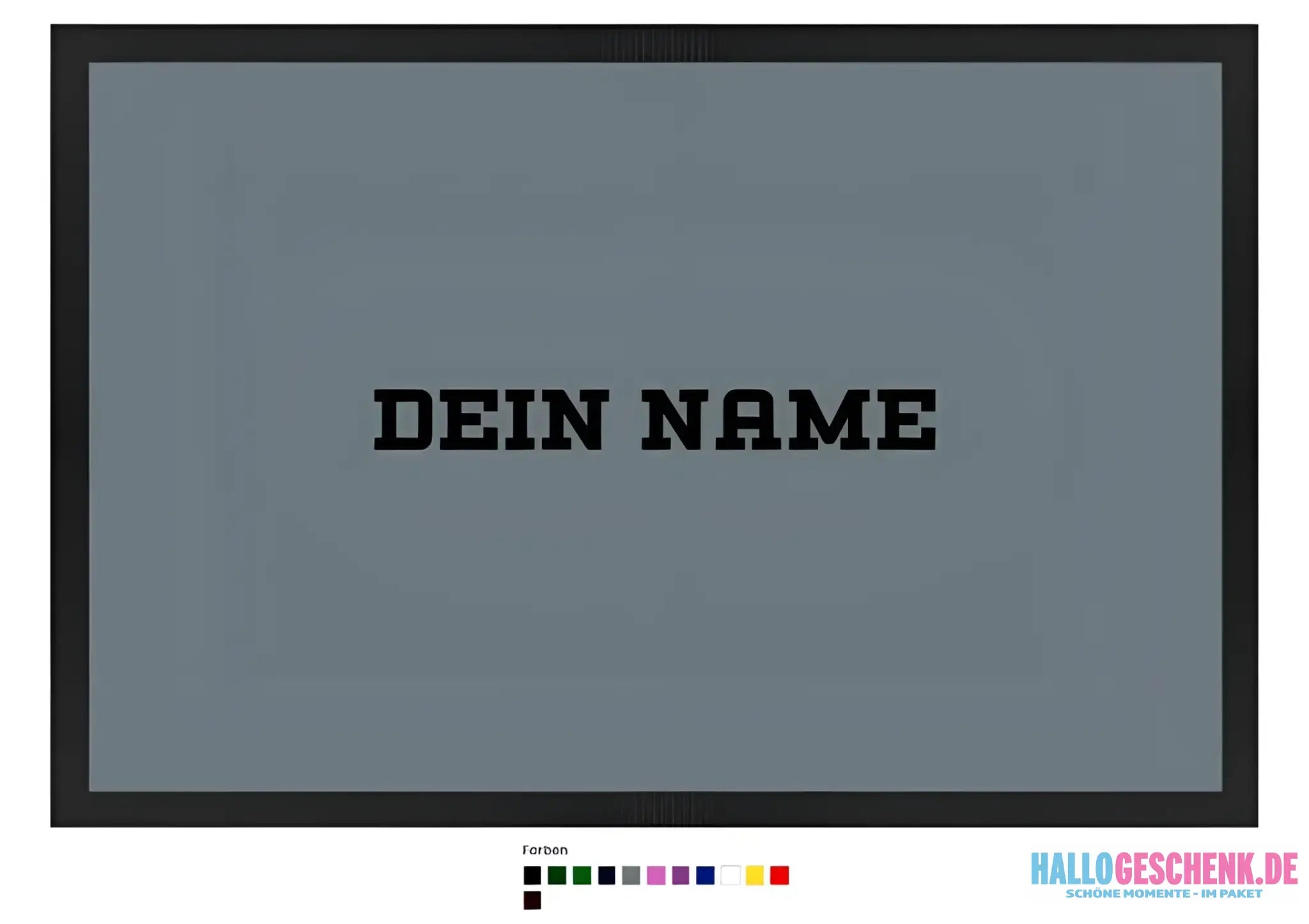 Einfacher Name • Fußmatte • Exklusivdesign • personalisiert