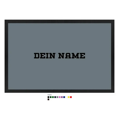 Einfacher Name • Fußmatte • Exklusivdesign • personalisiert