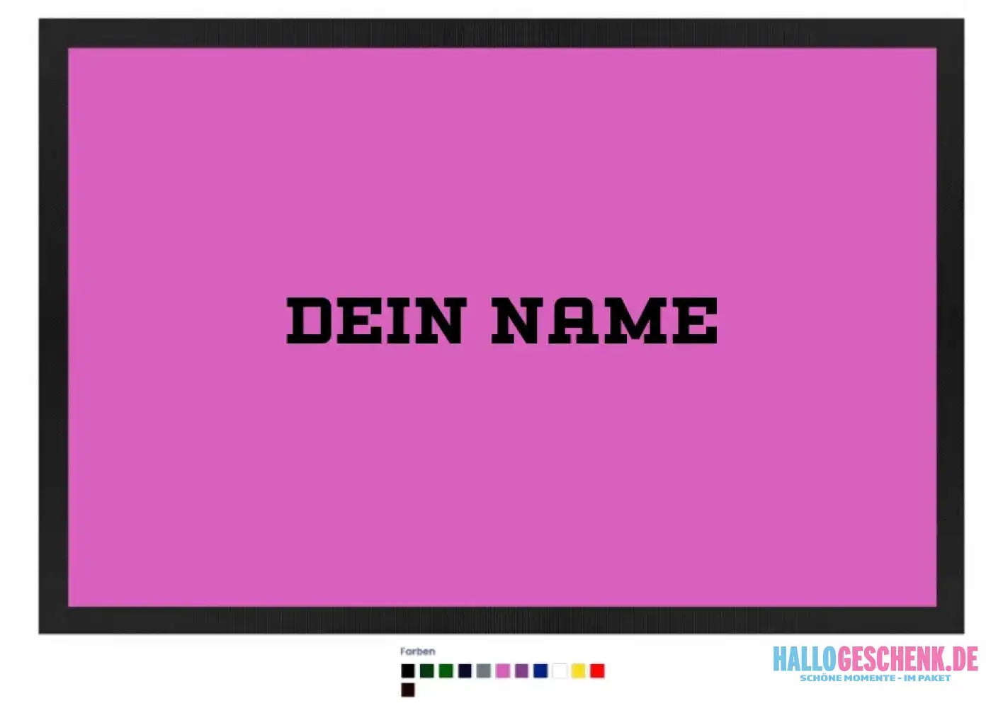 Einfacher Name • Fußmatte • Exklusivdesign • personalisiert