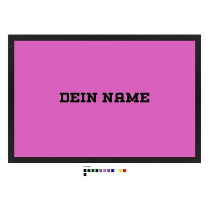 Einfacher Name • Fußmatte • Exklusivdesign • personalisiert