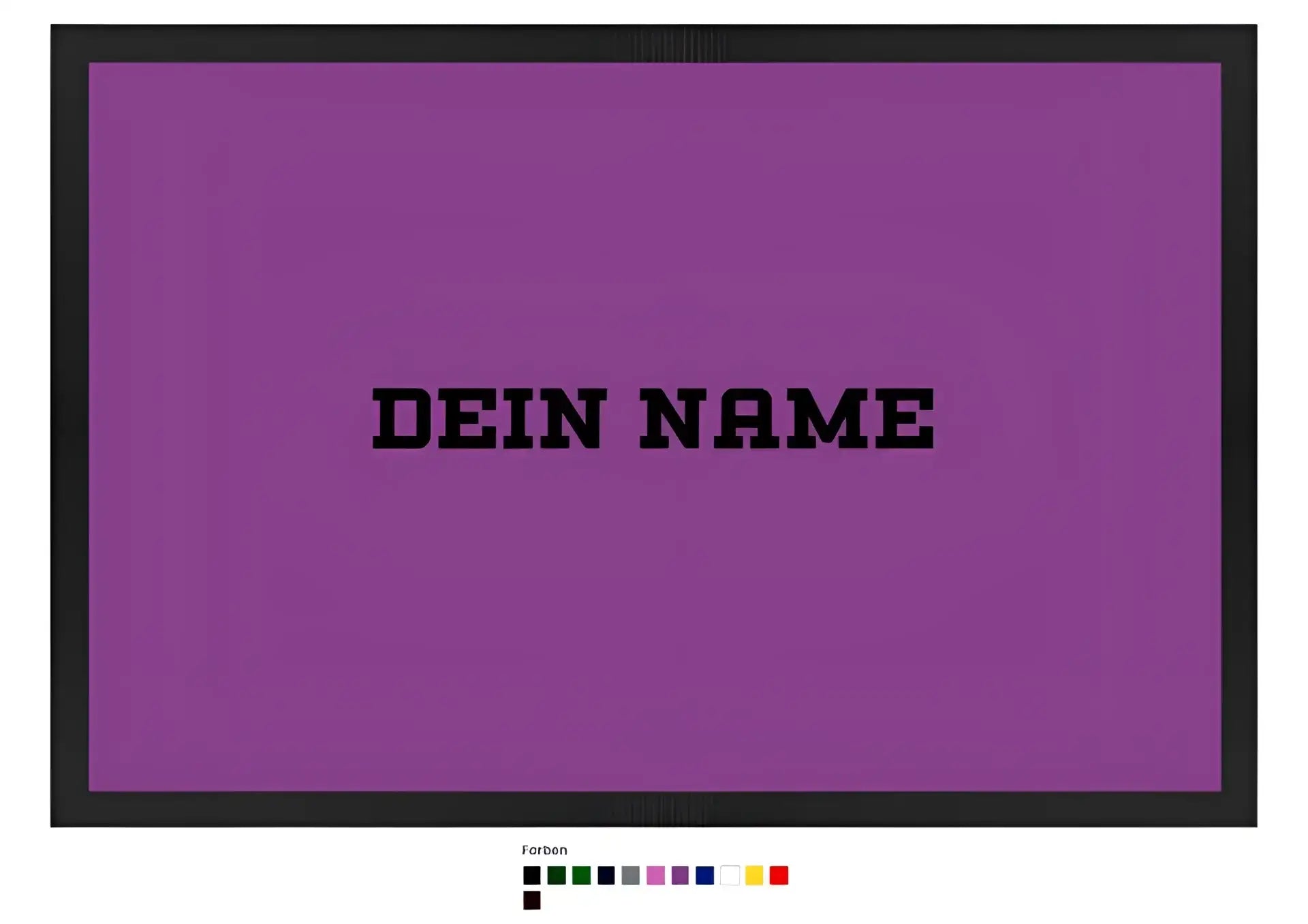 Einfacher Name • Fußmatte • Exklusivdesign • personalisiert
