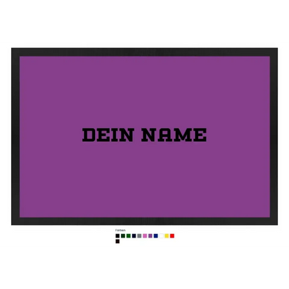 Einfacher Name • Fußmatte • Exklusivdesign • personalisiert