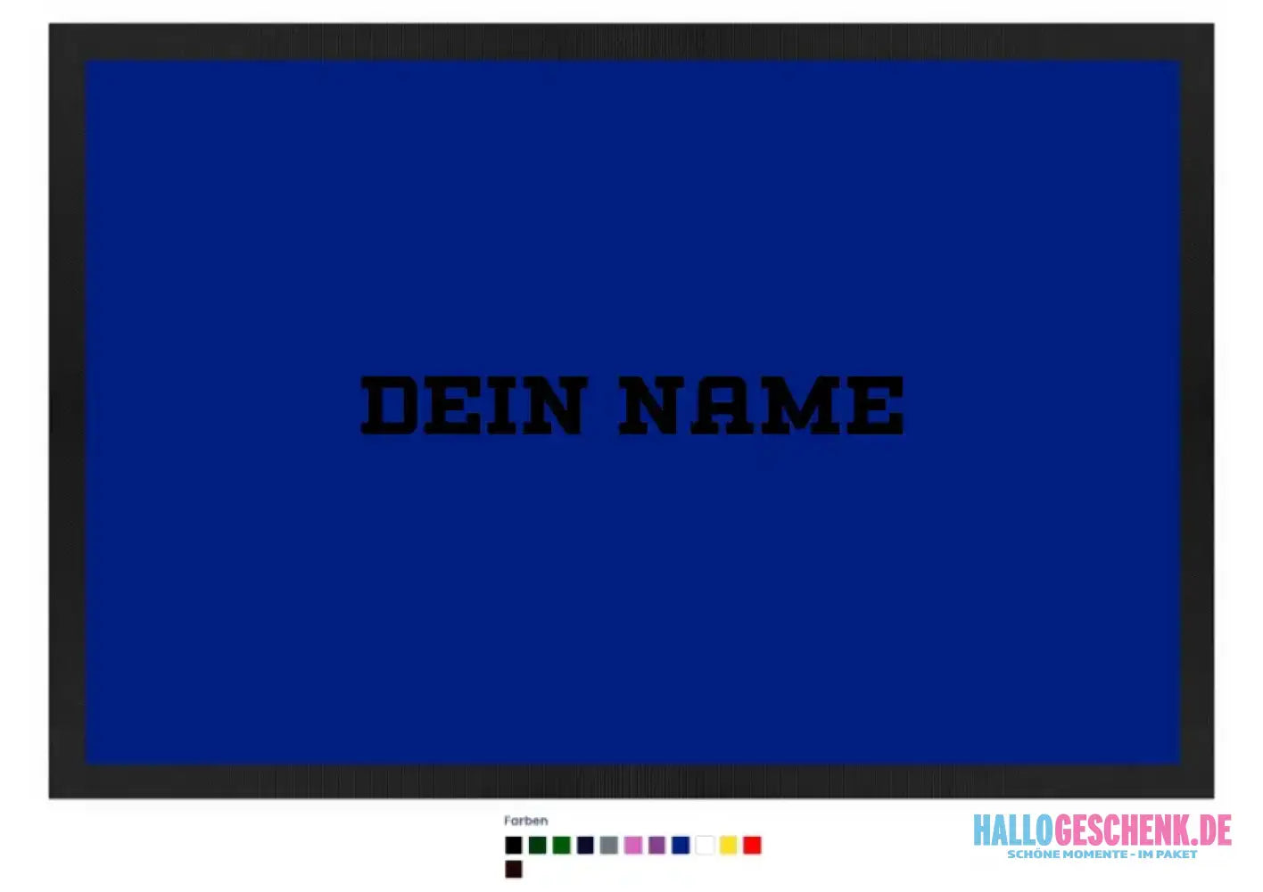 Einfacher Name • Fußmatte • Exklusivdesign • personalisiert