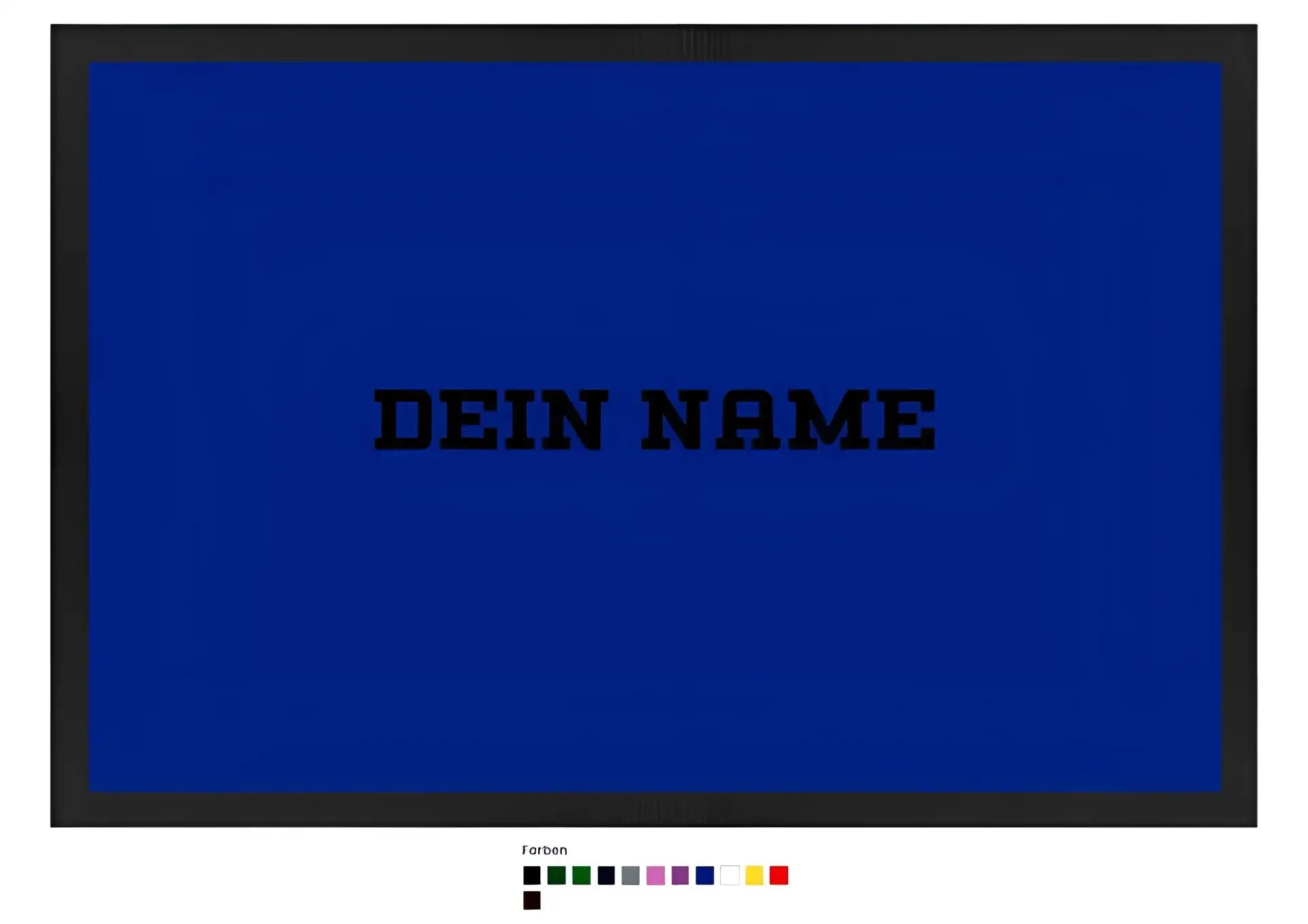 Einfacher Name • Fußmatte • Exklusivdesign • personalisiert