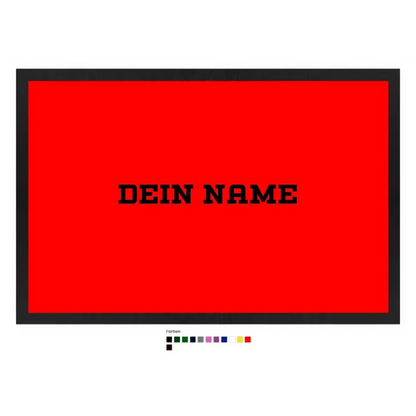 Einfacher Name • Fußmatte • Exklusivdesign • personalisiert