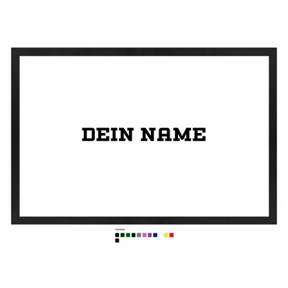 Einfacher Name • Fußmatte • Exklusivdesign • personalisiert