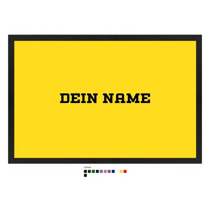 Einfacher Name • Fußmatte • Exklusivdesign • personalisiert
