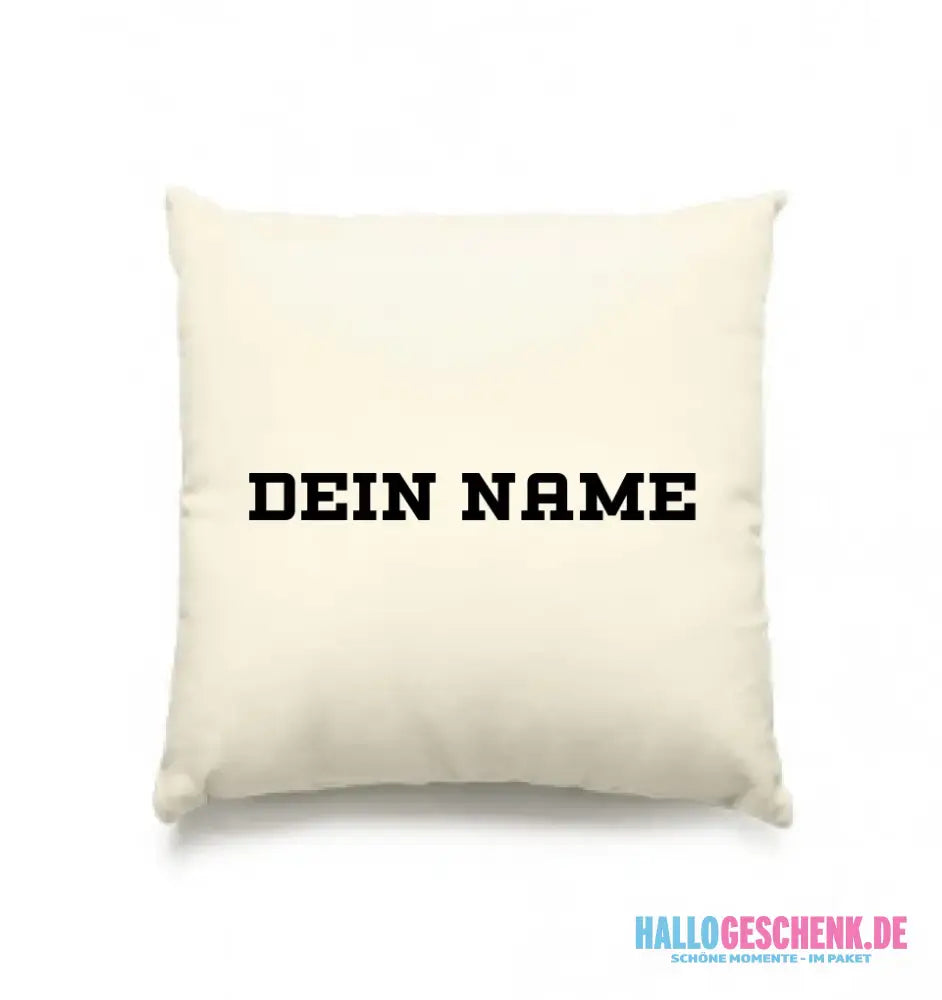 Einfacher Name • Kissen 40x40 cm • Exklusivdesign • personalisiert